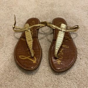 Sam Edelman Gold Gigi Sandal - size 9